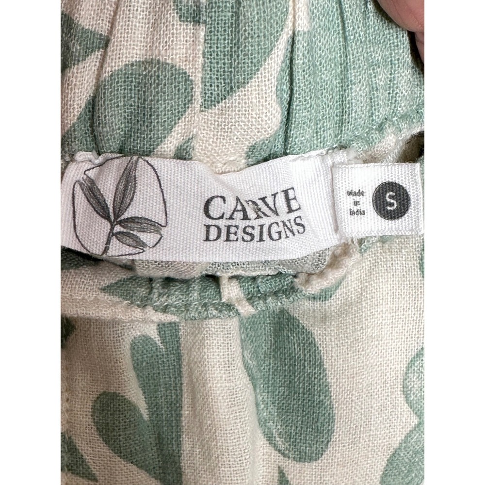 Carve Designs Nico Linen Blend Floral Wide Leg Pants Size Small Resort Cruise - Picture 5 of 7